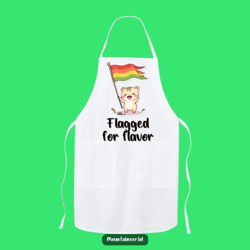 Funny Flag Chef Apron: Cook with Joy and Celebration