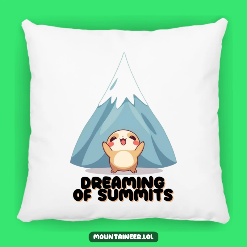 Funny Mountain Creature Pillow: Cozy Up with This Peak-Gazing Friend