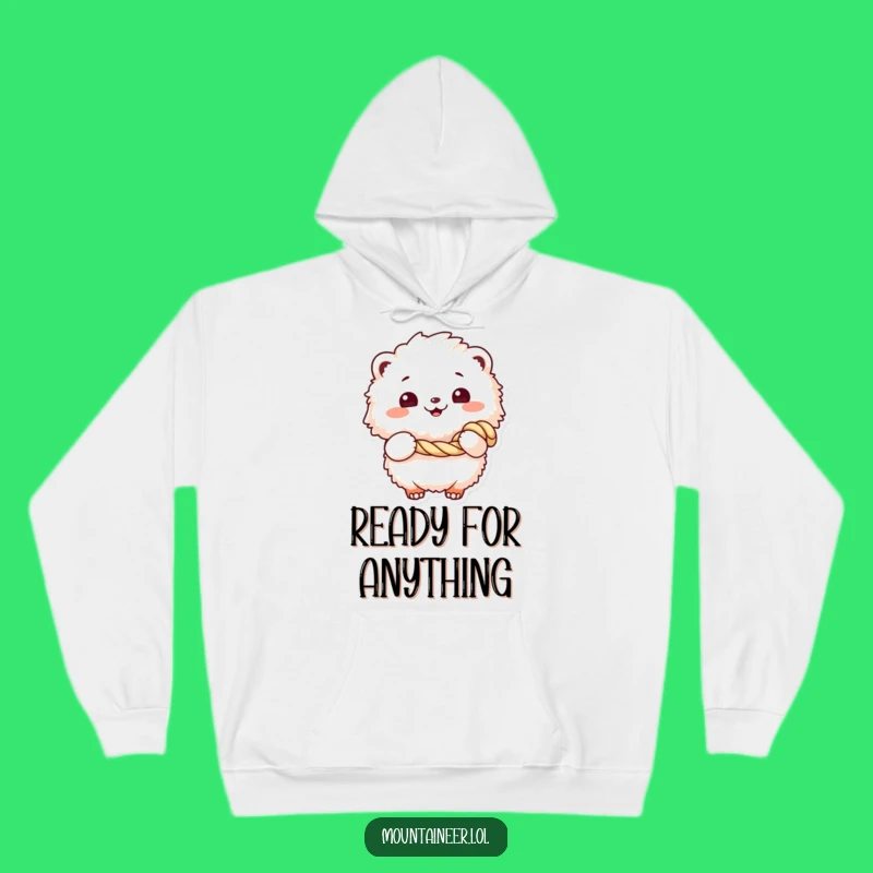 Cozy Funny Fluffy Rope Hoodie: Wrap Up in This Cheerful Creature's Comfort