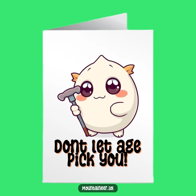 Funny Free Printable Birthday Card: Ice Pick Creature, Unique Downloadable Gift