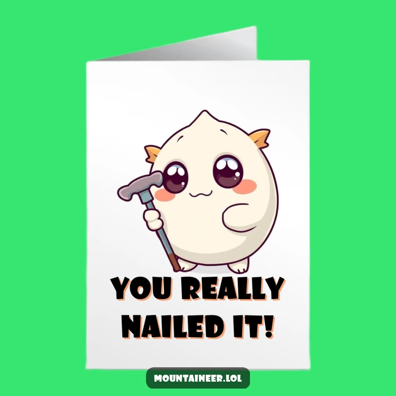 Hilarious Free Printable Congratulations Card: Ice Pick Your Goals, Downloadable